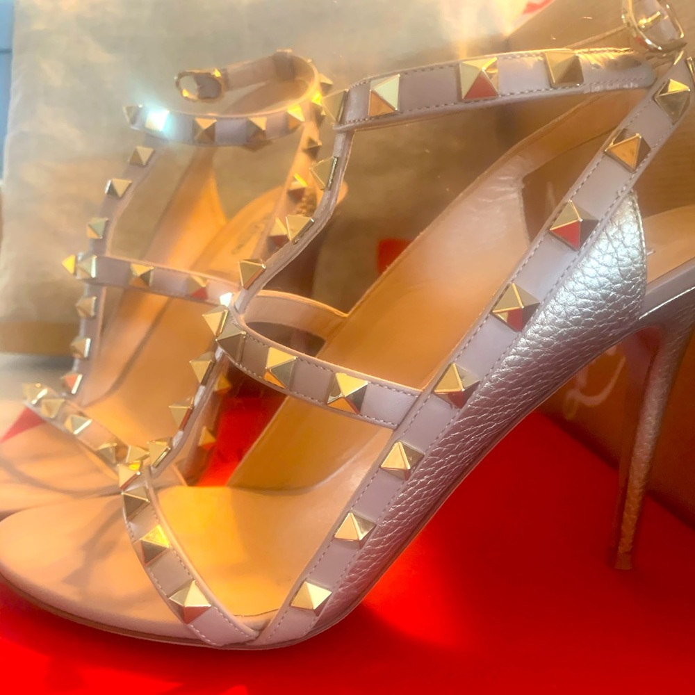 Valentino heel sling sandals